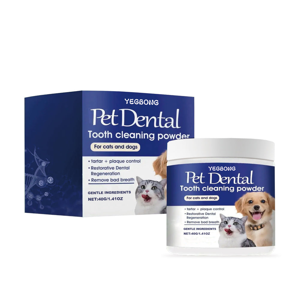 Pet Teeth Cleaning Powder for Stain and Tartar Removal
