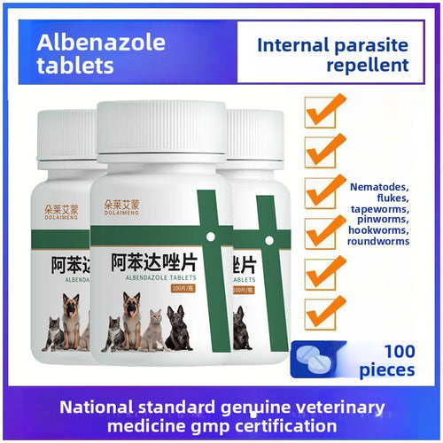 Dog Cat Internal Parasite Treatment Tablets