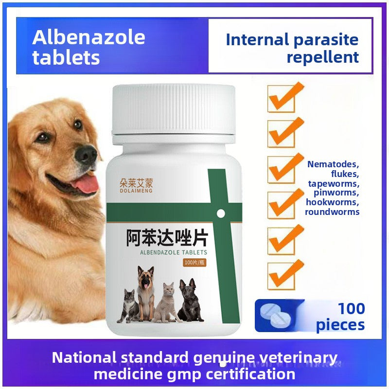 Dog Cat Internal Parasite Treatment Tablets