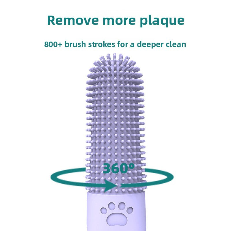 Silicone Pet Finger Toothbrush for Oral Cleaning