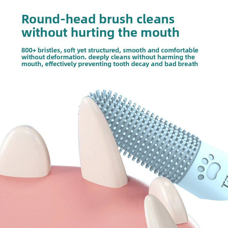 Silicone Pet Finger Toothbrush for Oral Cleaning
